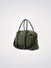Khaki Green Nylon Travel Bag