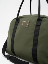 Khaki Green Nylon Travel Bag