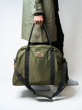 Khaki Green Nylon Travel Bag