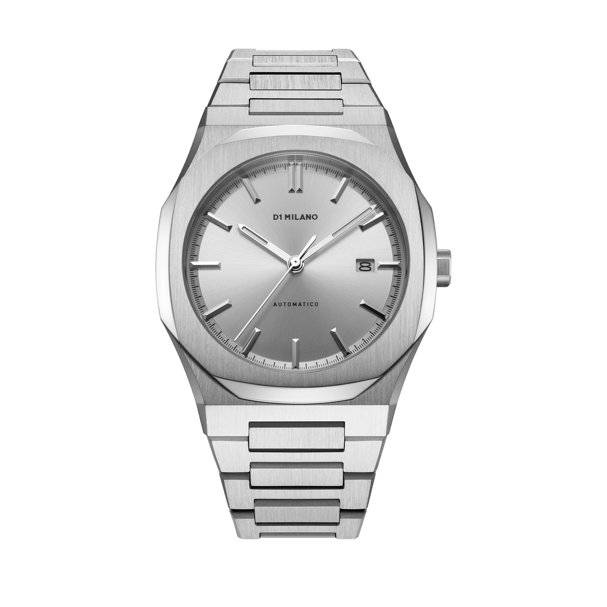 Shop D1 Milano Watch Automatic Bracelet 41.5mm In Silver/white