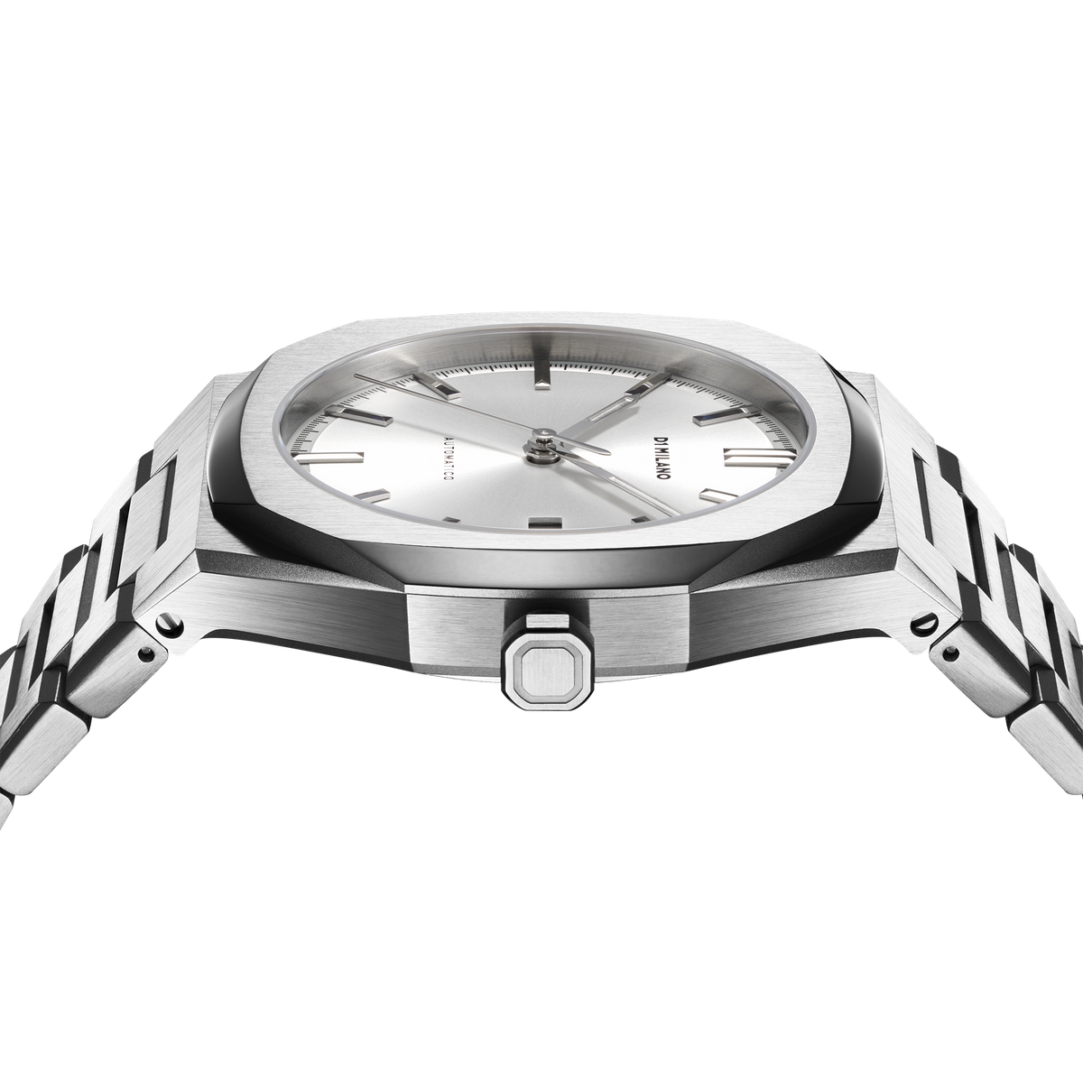 Shop D1 Milano Watch Automatic Bracelet 41.5mm In Silver/white