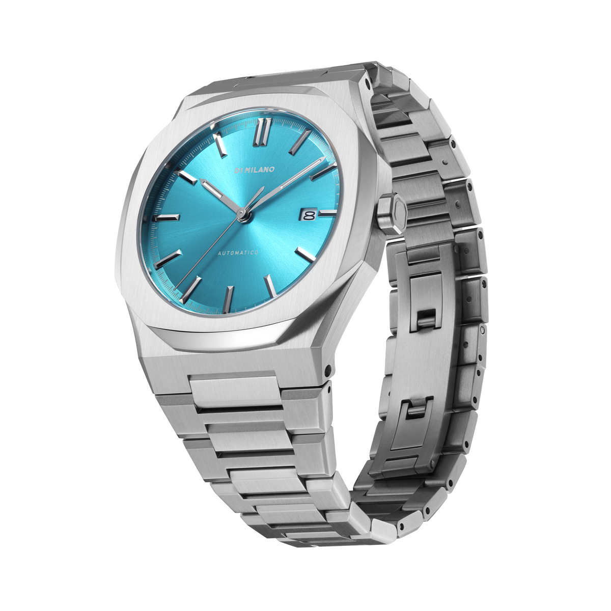 Shop D1 Milano Watch Automatic Bracelet 41.5mm In Blue/silver