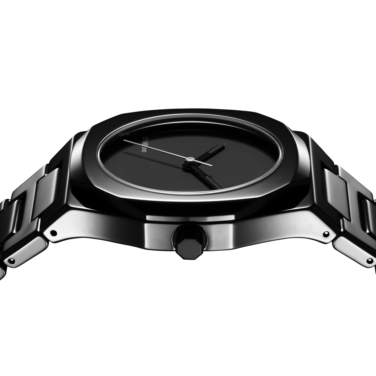 Shop D1 Milano Watch Ceramica 37 Mm In Black