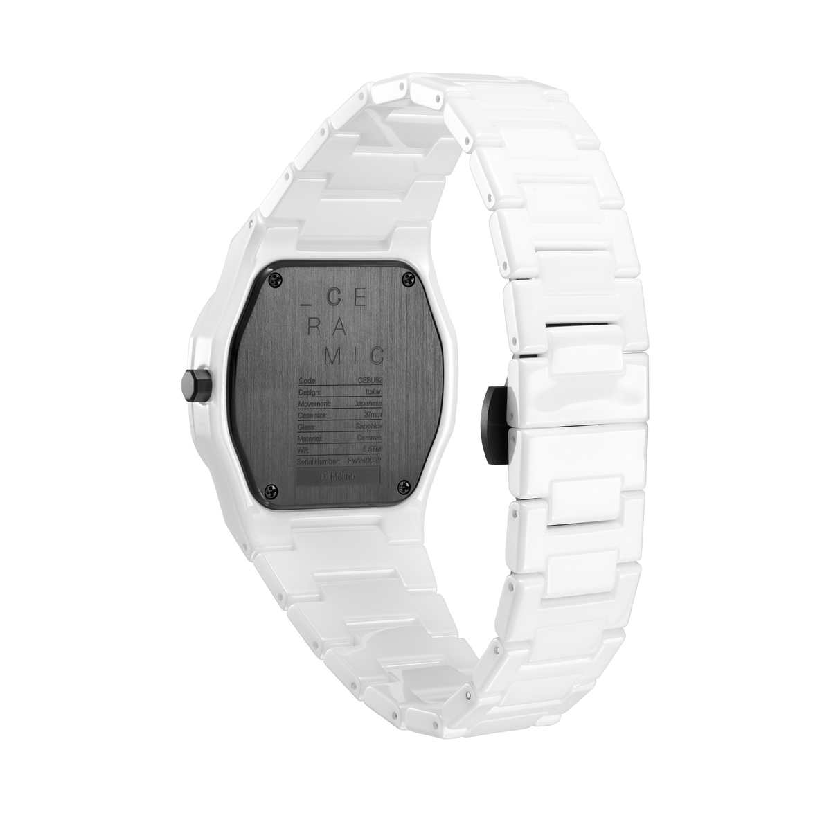 Shop D1 Milano Watch Ceramica 37 Mm In White