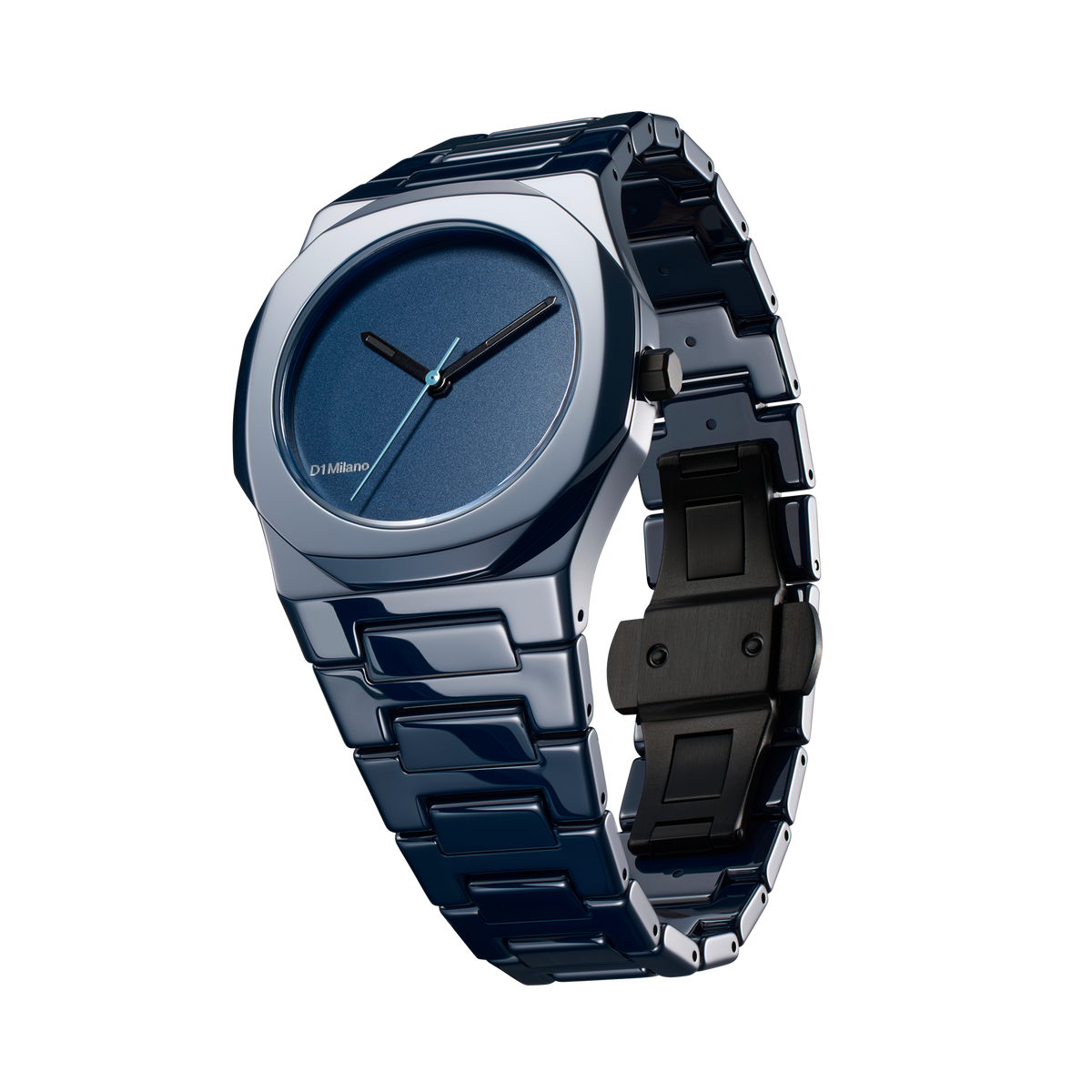 Shop D1 Milano Watch Ceramica 37 Mm In Blue