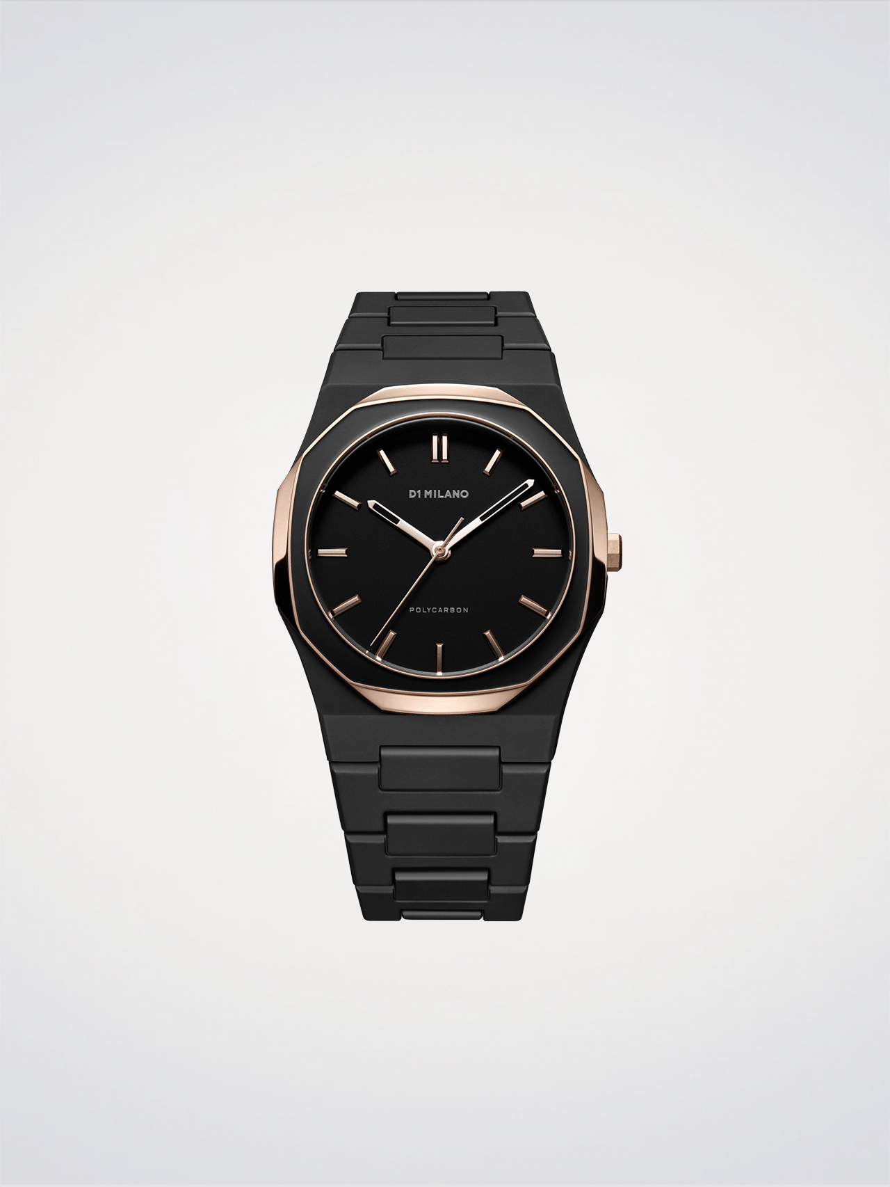 Black Mesh | Polycarbon Watch | D1 Milano