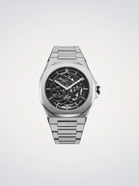 時計 D1MILANO P701 URTRATHIN Mechanical Collection Skeleton Silver | D1 Milano