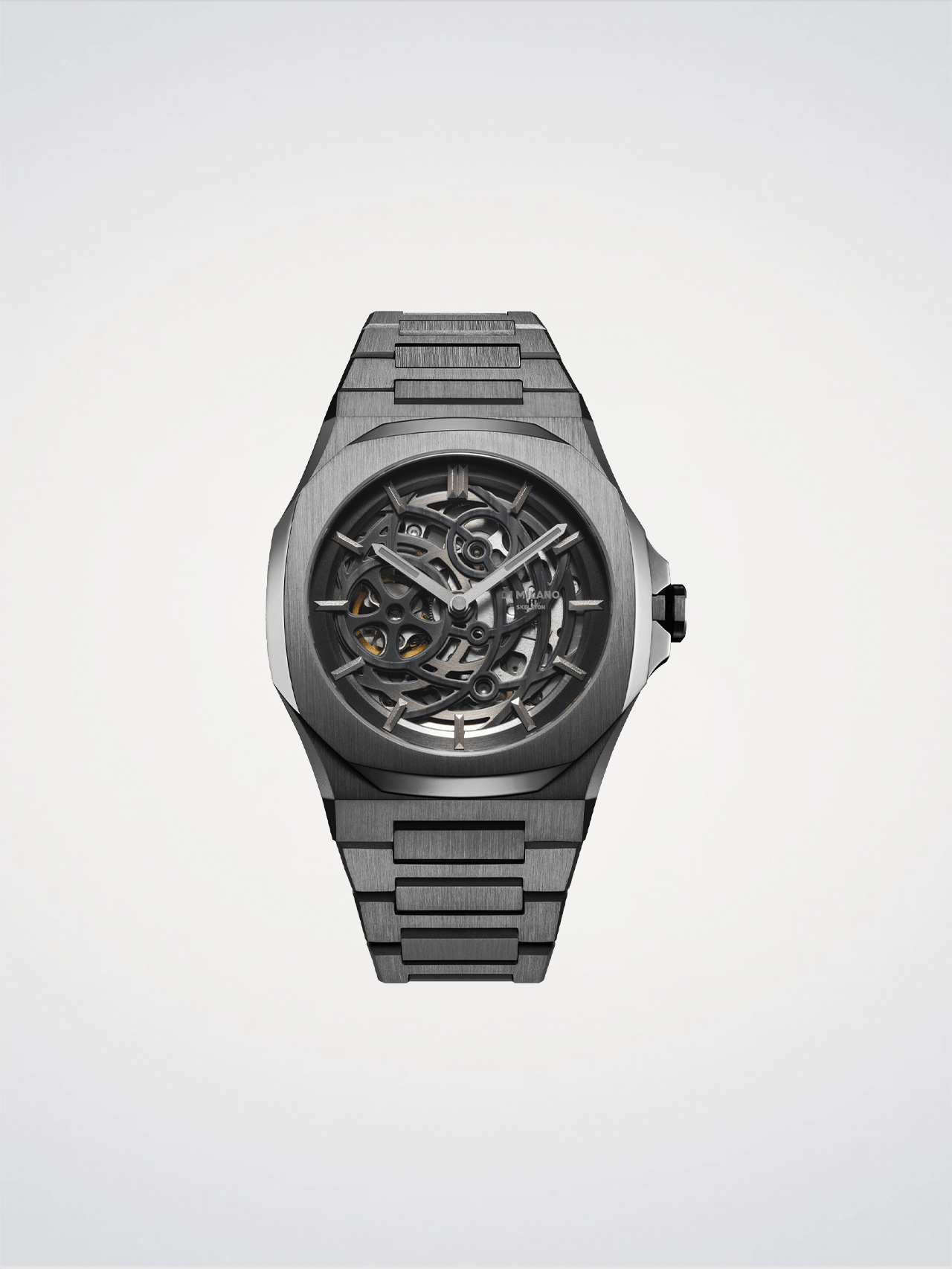 Mechanical Collection Skeleton Gun Metal D1 Milano