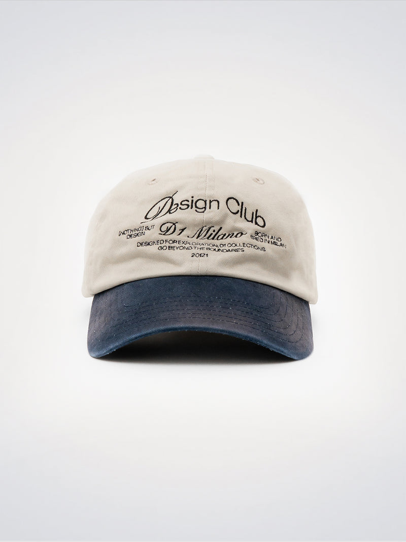 Cream & Blue ‘Design Club’ Cap