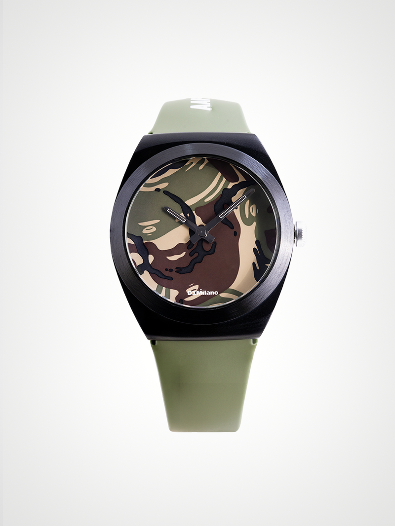D1 x AAPE: Green Camo Canva