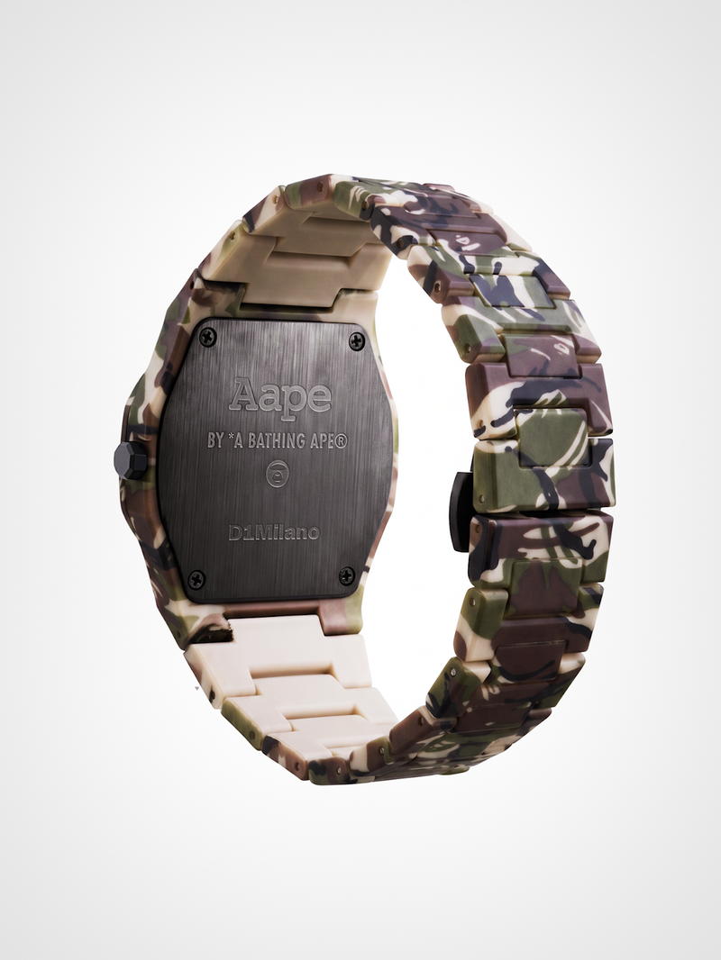 D1 x AAPE: Green Camo Carbon