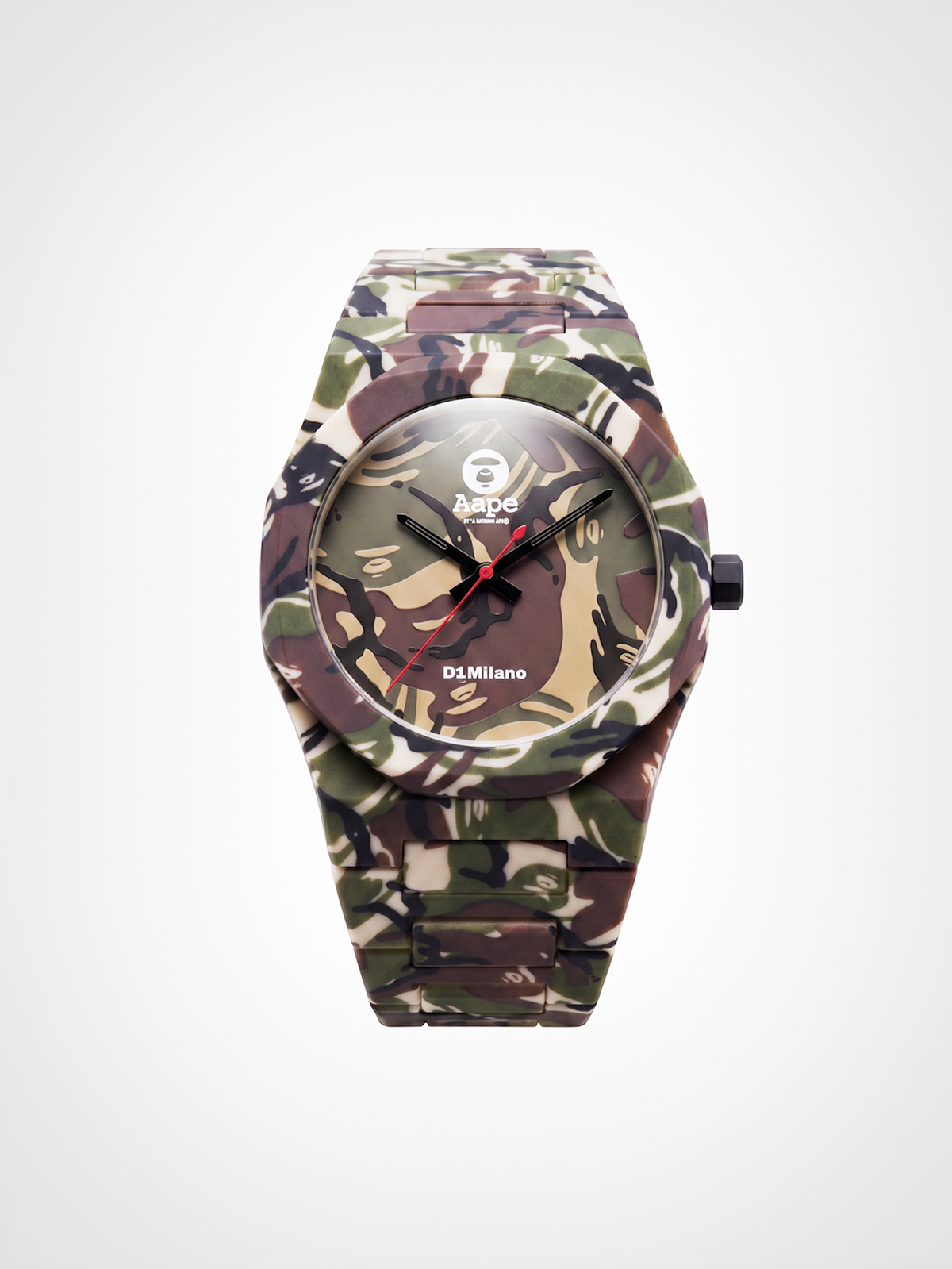 D1 x AAPE: Green Camo Carbon