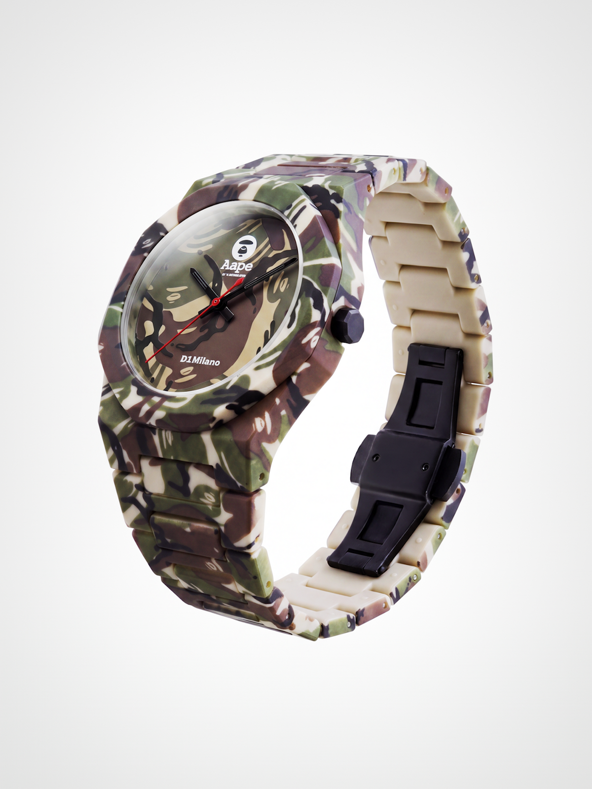 D1 x AAPE: Green Camo Carbon