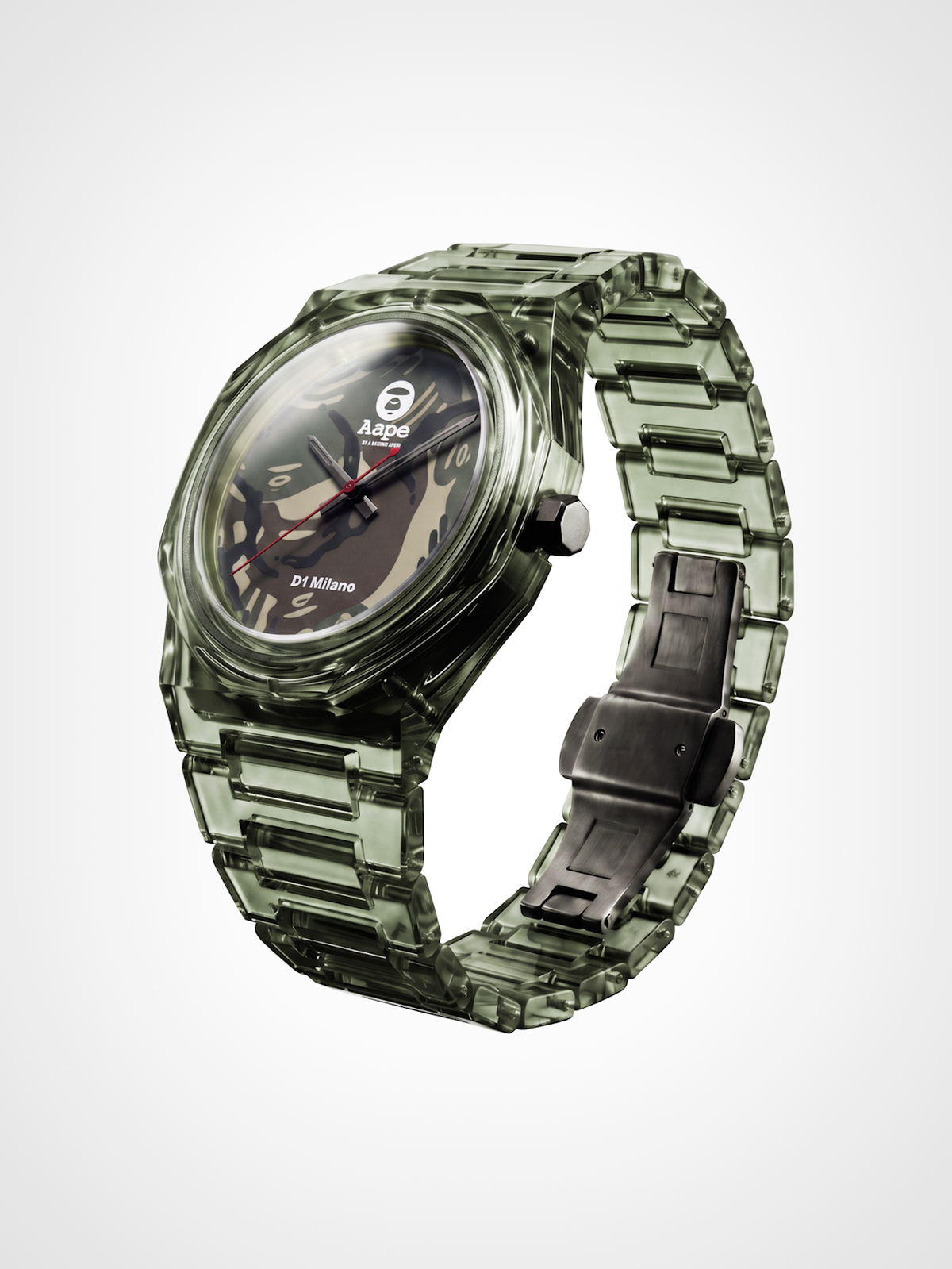 D1 x AAPE: Green Camo Nylon