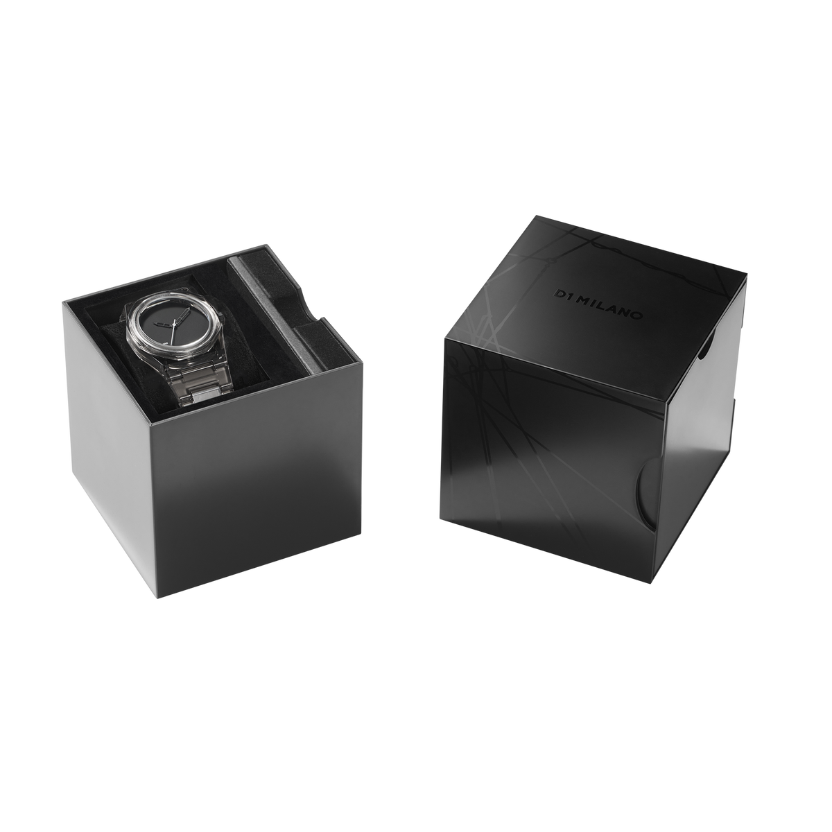 D1 Milano Watch Nylon 39 Mm In Metallic