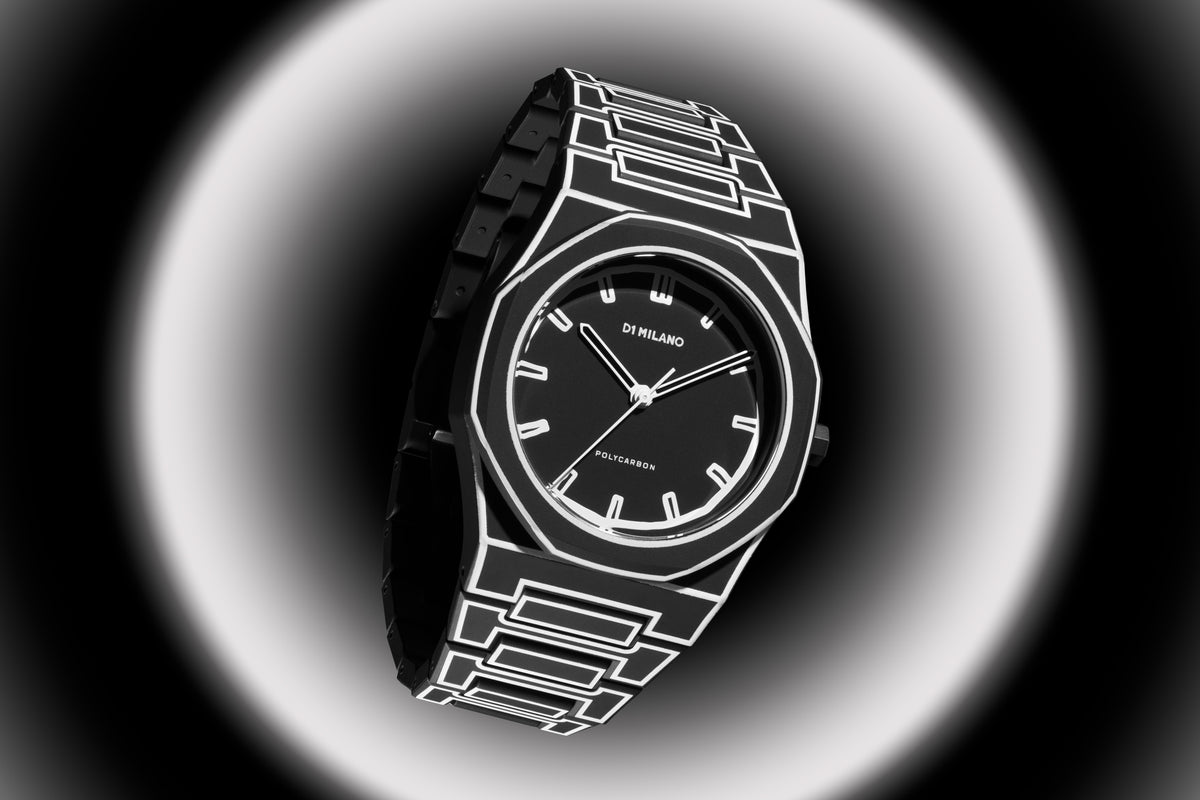D1 Milano Watch Polycarbon 40.5mm In Black