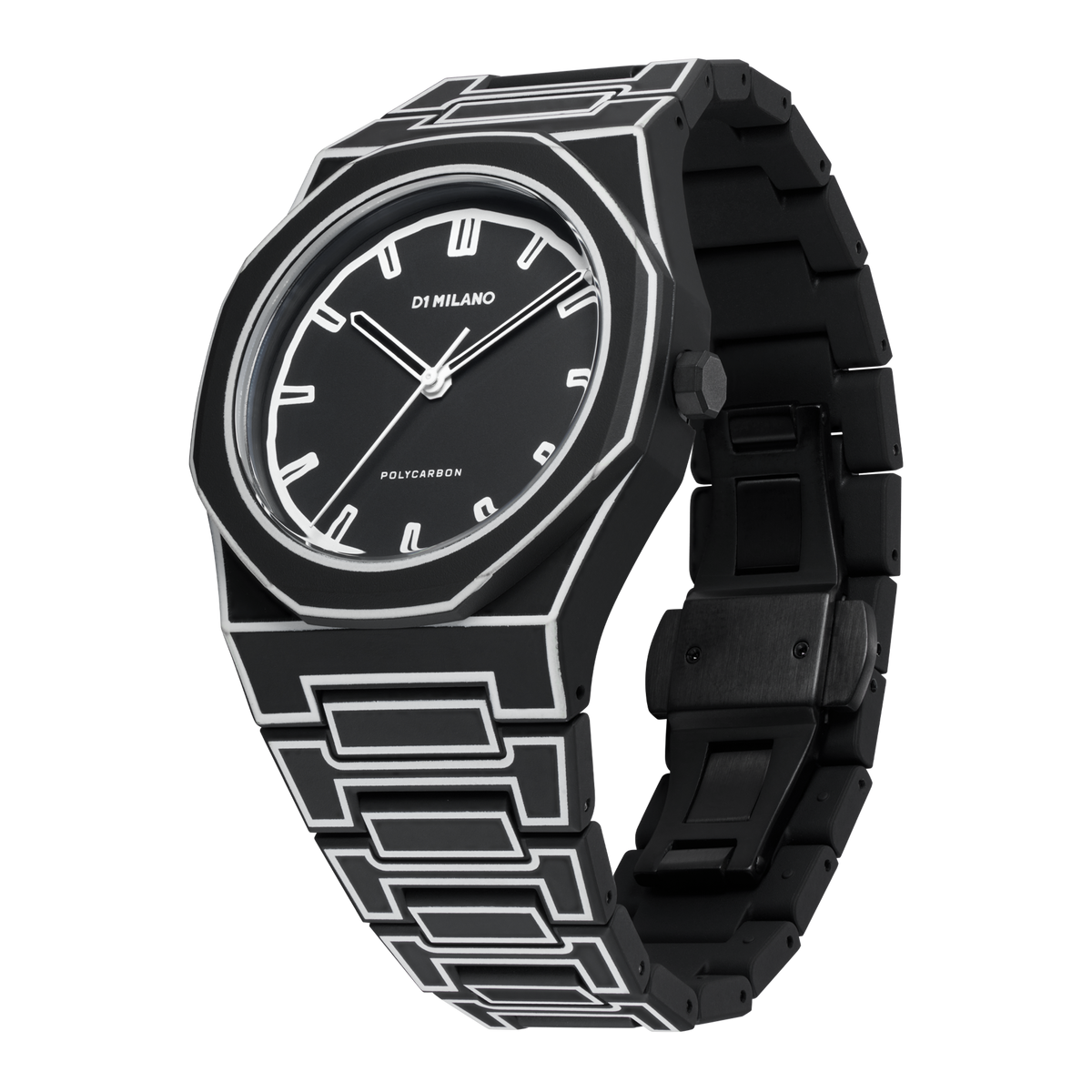 D1 Milano Watch Polycarbon 40.5mm In Black