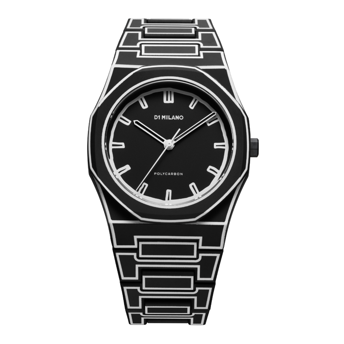 D1 Milano Watch Polycarbon 40.5mm In Black