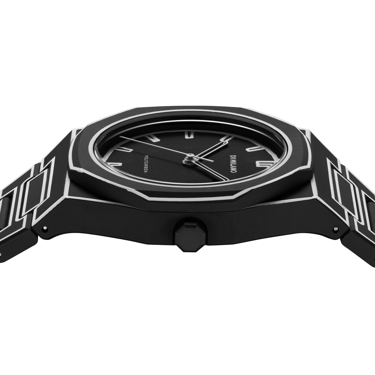 D1 Milano Watch Polycarbon 40.5mm In Black