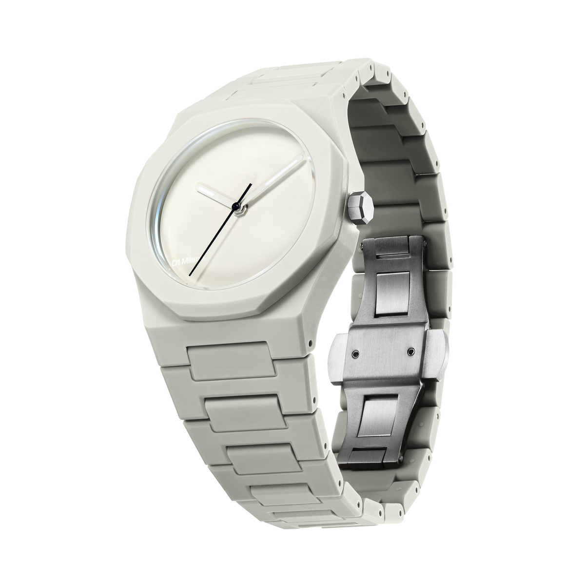 Shop D1 Milano Watch Polycarbon 37 Mm In Grey