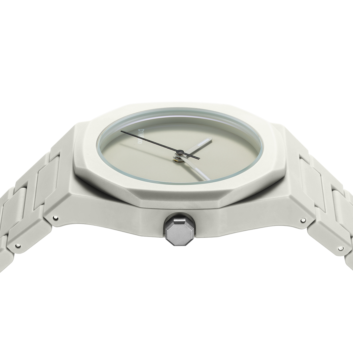 Shop D1 Milano Watch Polycarbon 37 Mm In Grey