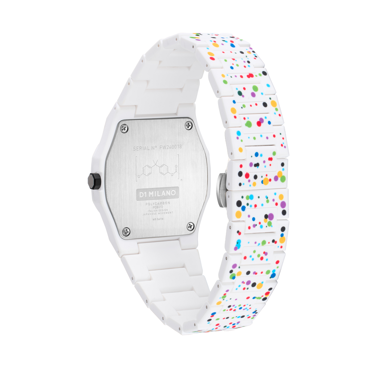 Shop D1 Milano Watch Polycarbon 37 Mm In White