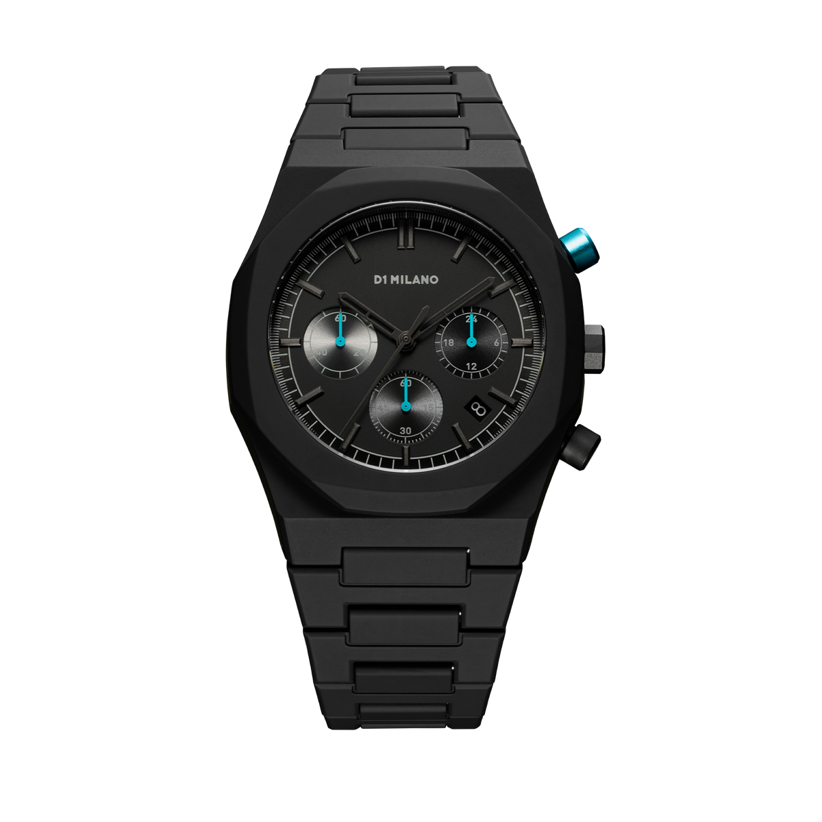 Shop D1 Milano Watch Polychrono 40.5mm In Black