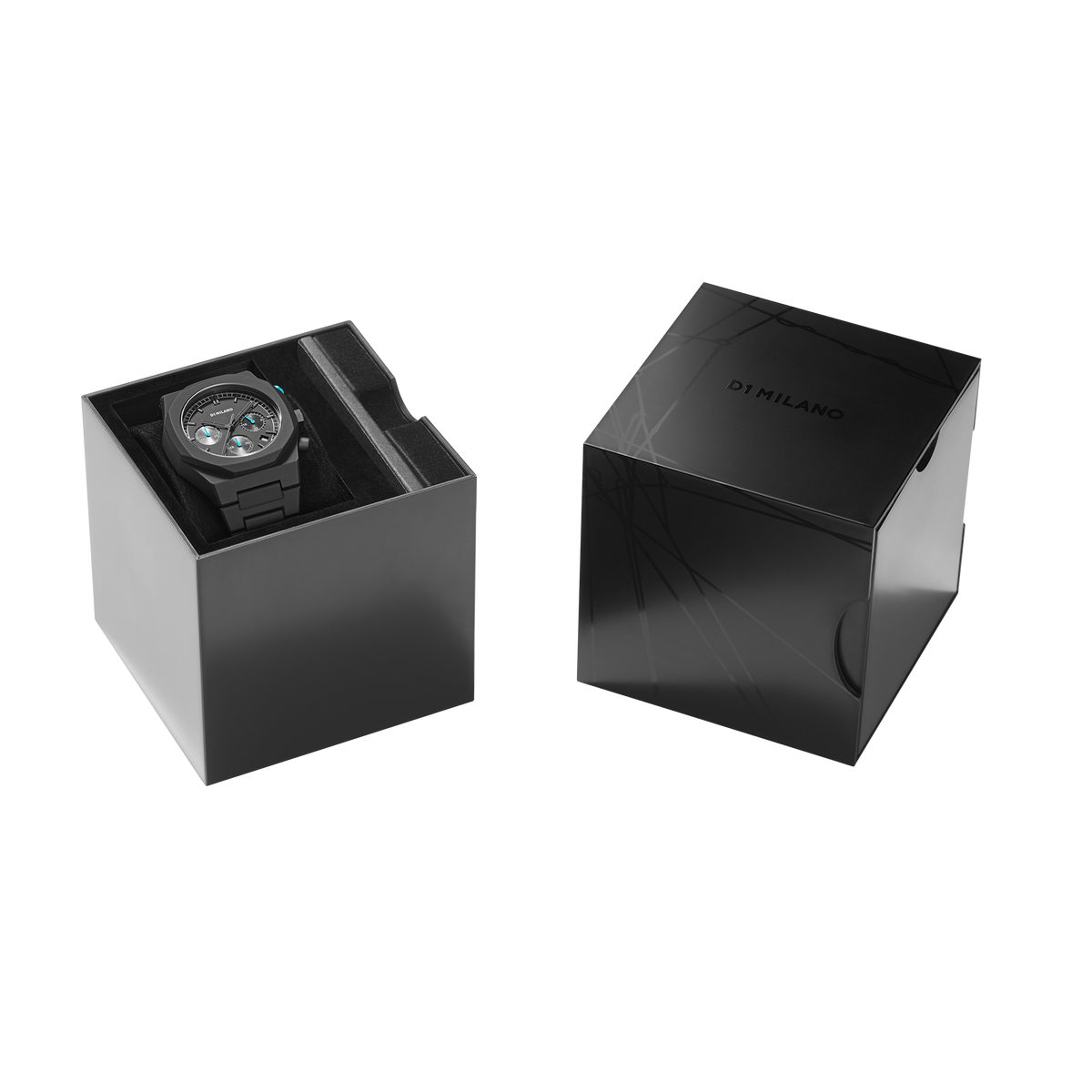 D1 Milano Polychrono 40.5mm Watch In Black