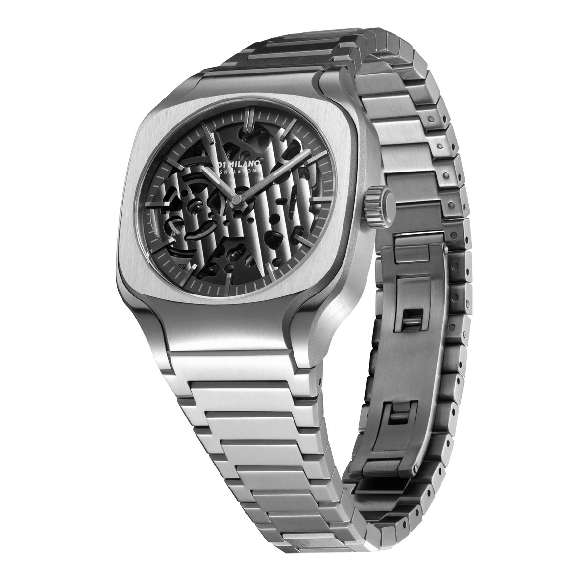 Shop D1 Milano Watch Square Bracelet 37 Mm In Silver