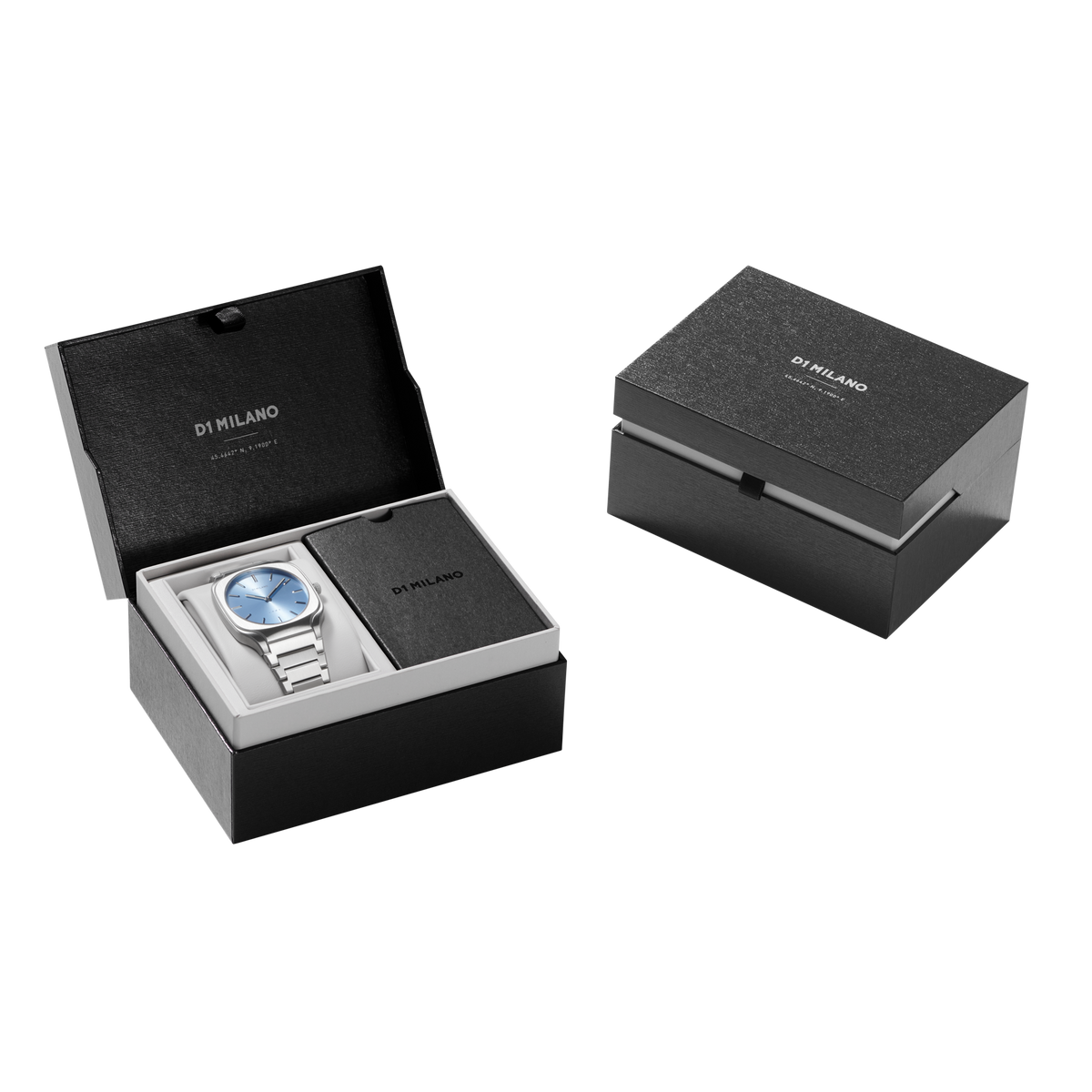D1 Milano Watch Square Bracelet 37 Mm In Blue/silver