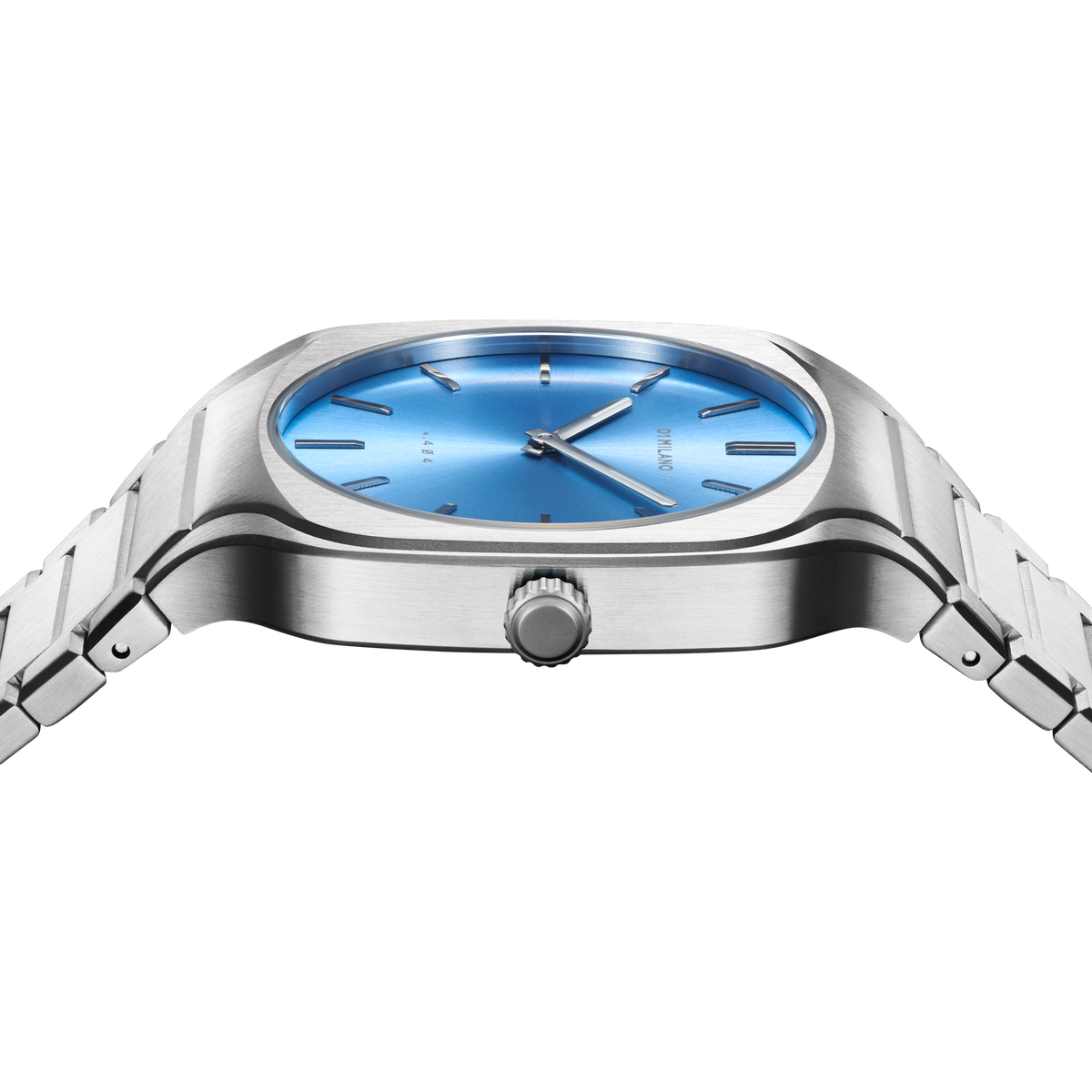 D1 Milano Watch Square Bracelet 37 Mm In Blue/silver