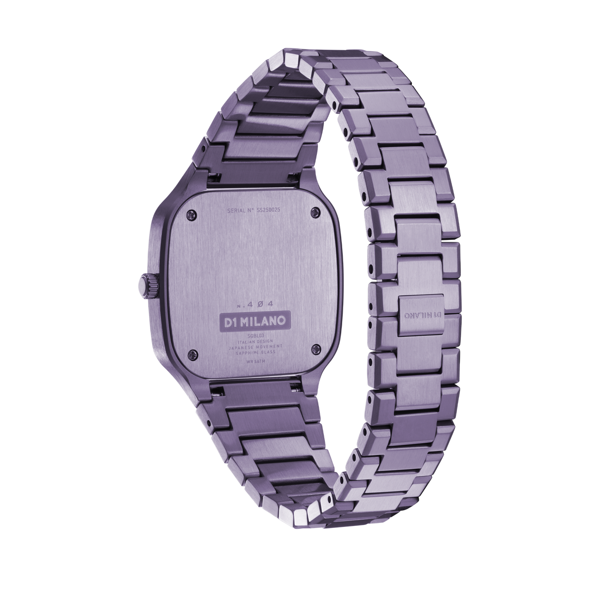 D1 Milano Watch Square Bracelet 32 Mm In Violet