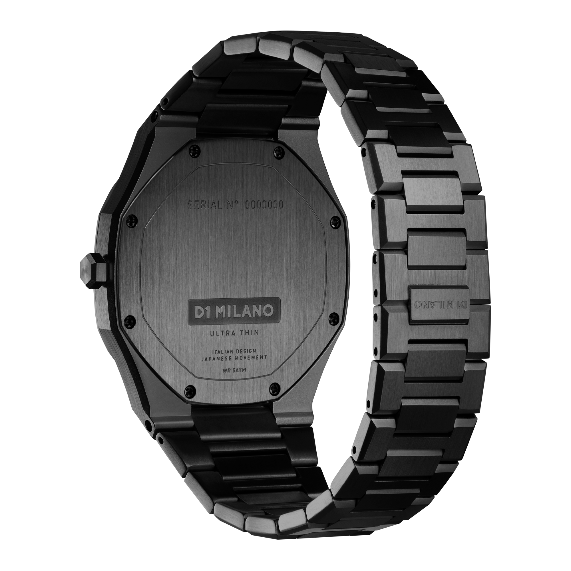 Ultra Thin 40mm Black DLC D1 Milano