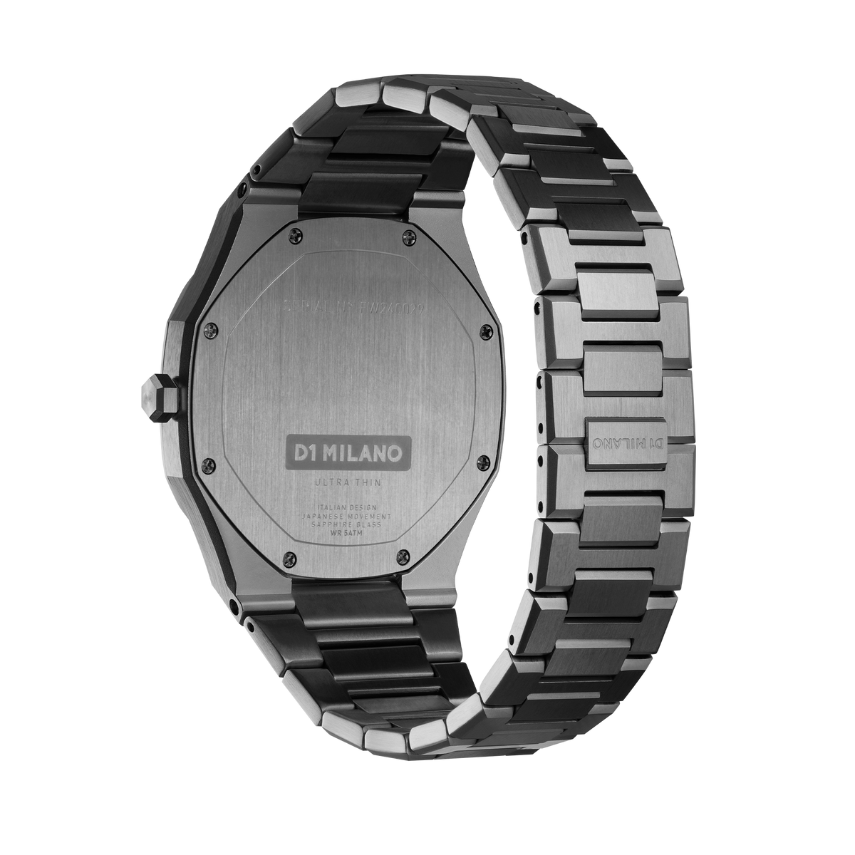 D1 Milano Ultra Thin 40mm In Black/gun Metal