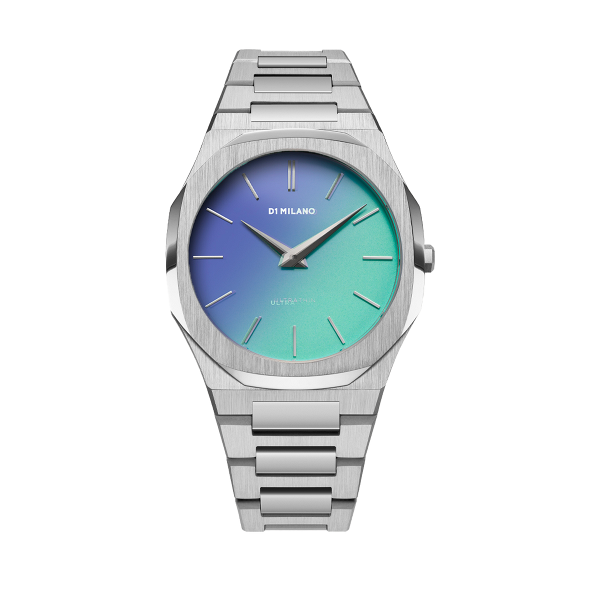 D1 Milano Watch Ultra Thin Bracelet 40 Mm In Blue/silver/violet