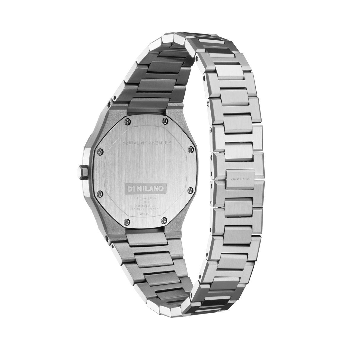 Shop D1 Milano Watch Ultra Thin 30mm In Silver