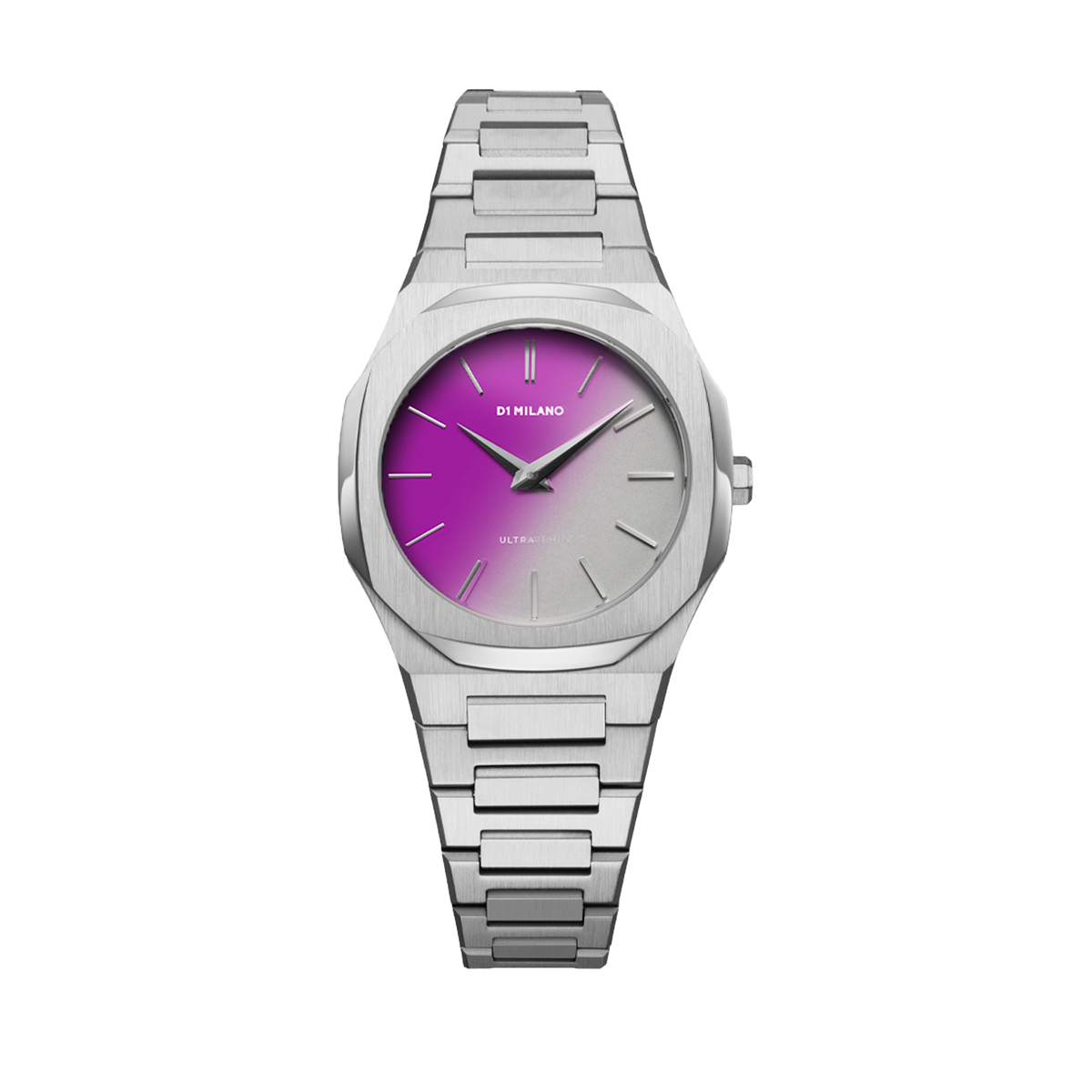 D1 Milano Watch Ultra Thin 30mm In Grey/silver/violet