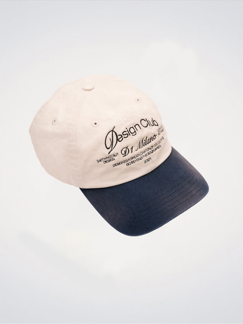 Cream & Blue ‘Design Club’ Cap
