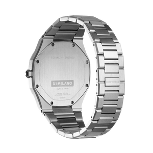 Ultra Thin Bracelet 38 mm Silver Eggshell D1 Milano