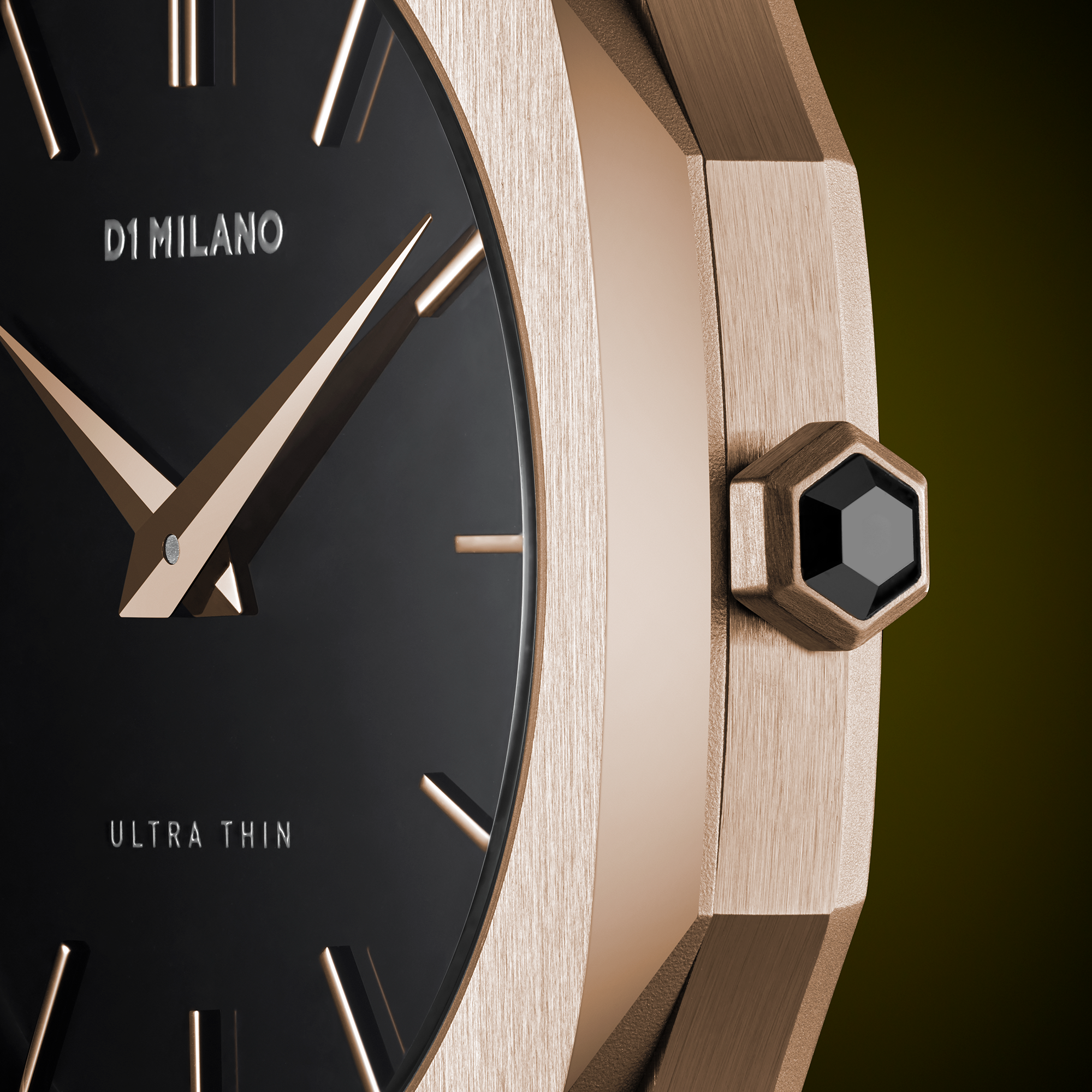 D1 Milano - Rose gold and green contrasts! Ultra Thin