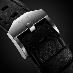 Ultra Thin Leather 38 mm - Silver/Black