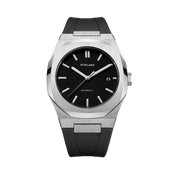 Automatic Rubber 41.5 mm - Silver