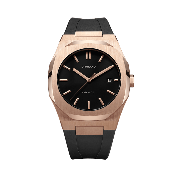 Automatic Rubber 41.5 mm Rose Gold D1 Milano