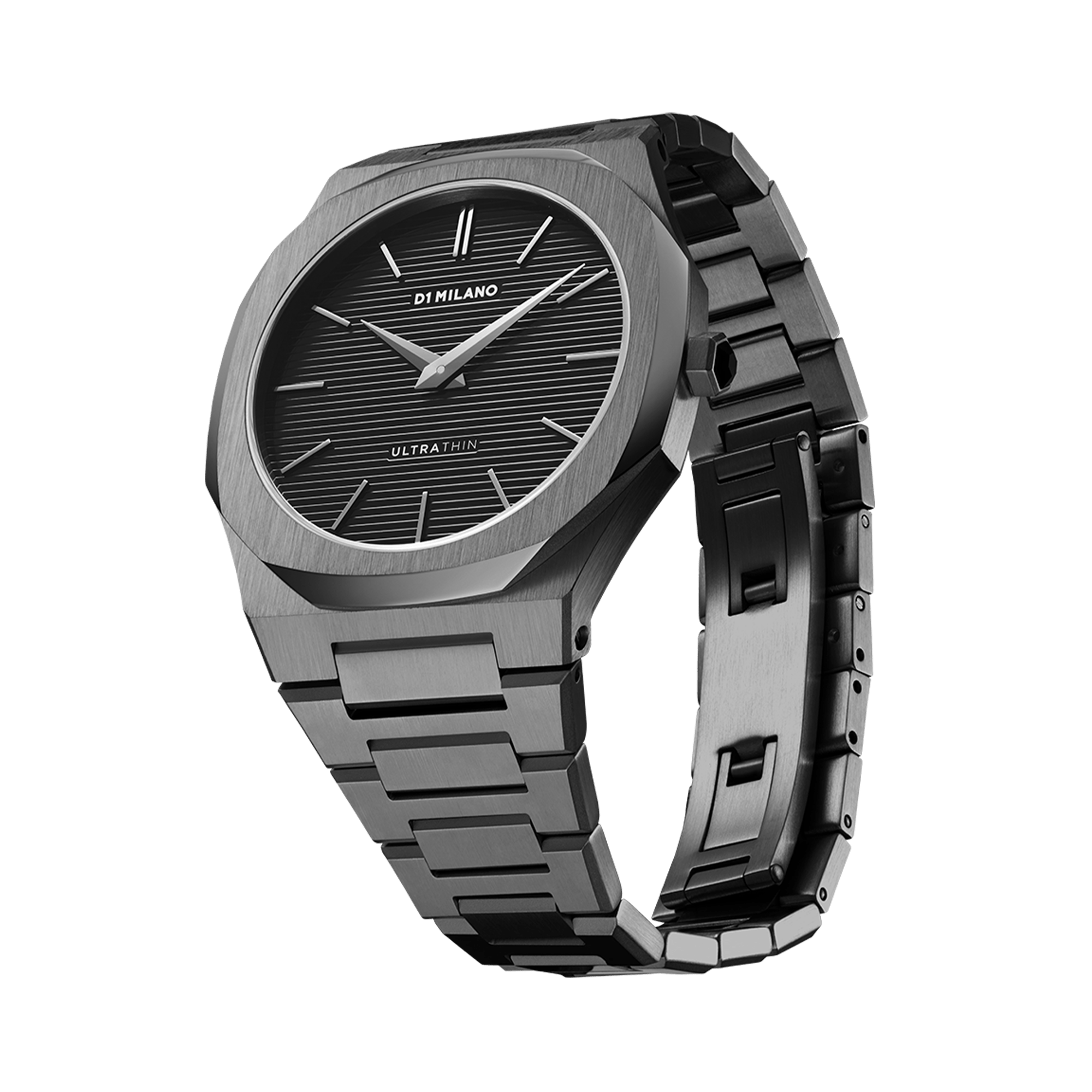 Ultra Thin Bracelet 40 mm Gun Metal D1 Milano