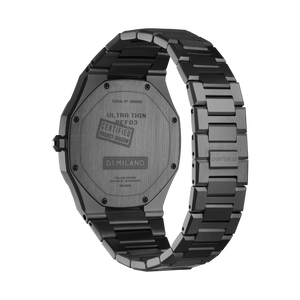 Milano expressions quartz watch black hotsell