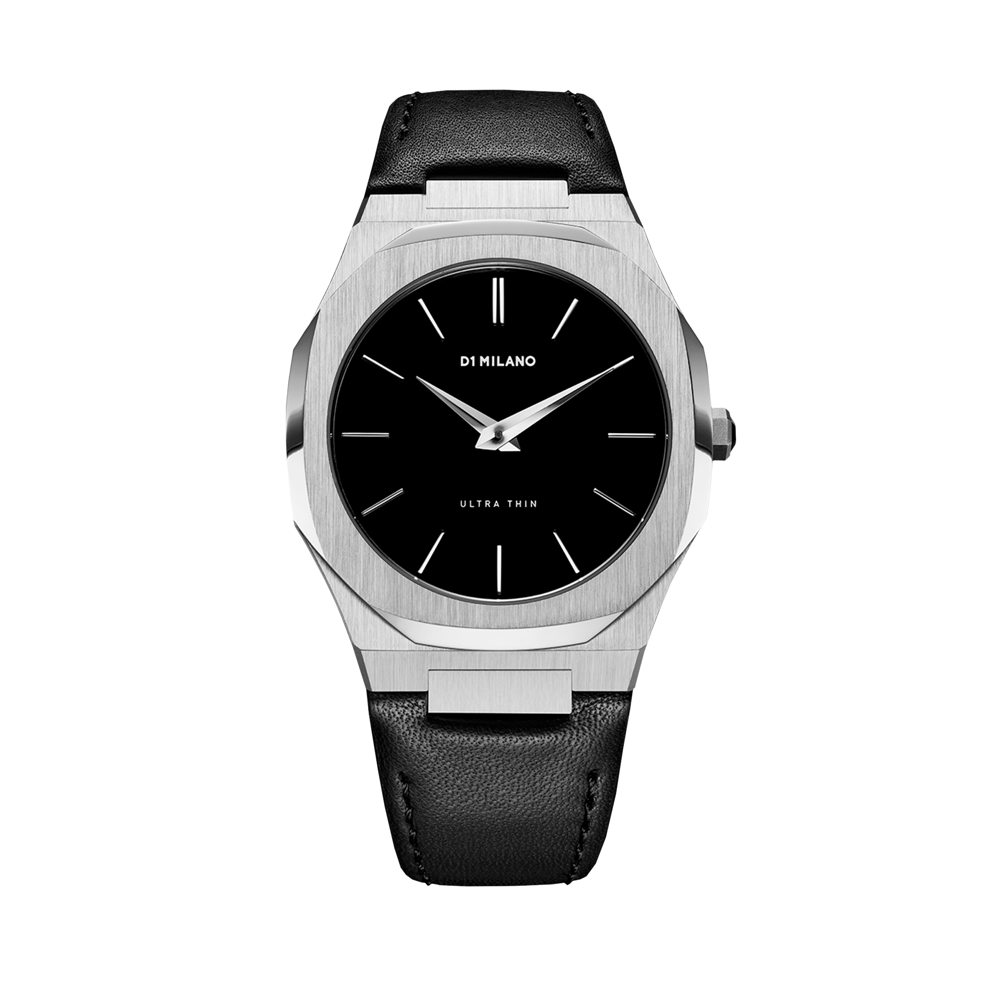 Ultra Thin Leather 40 mm - Silver | D1 Milano