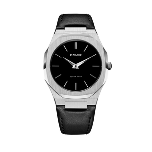 Ultra Thin Leather 40 mm - Silver
